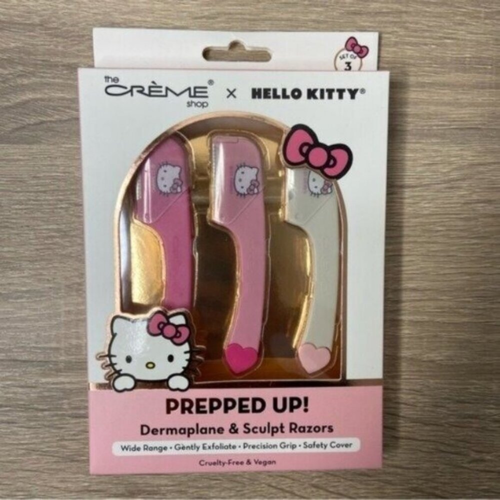 Hello Kitty Pink Dermaplane & Sculpt Razors NEW